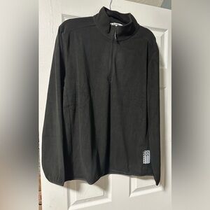 RAINS HALF ZIP FLEECE SWEAT COLOR BLACK SIZE L